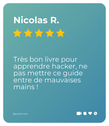 Très bon livre pour apprendre hacker, ne pas mettre ce guide dans de mauvaises mains !