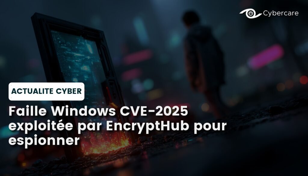 Faille Windows CVE-2025 exploitée par EncryptHub pour espionner